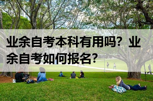 业余自考本科有用吗？业余自考如何报名？
